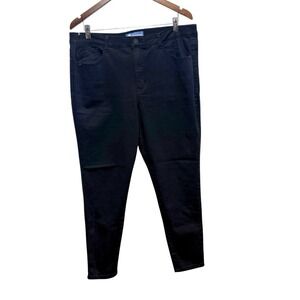 Democracy Jeans Womens 16 Black Ab Solution Skinny Stretch Inseam 27 Comfort
